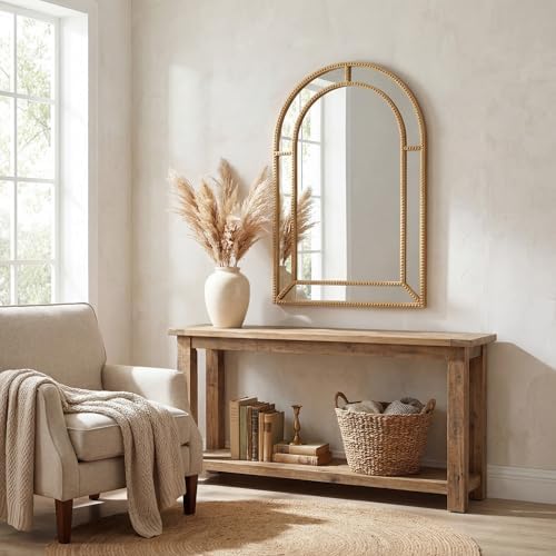 CHARMAID Gold Arched Wall Mirror - Image 6