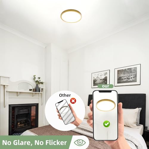 hykolity 12 Inch Selectable CCT LED Round Flat Panel Light - Image 5