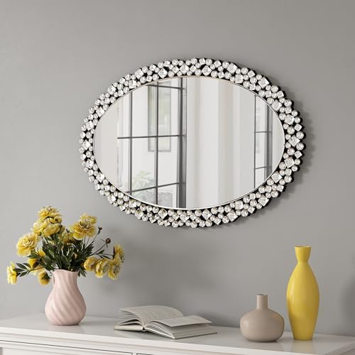 SHYFOY Oval Wall Mirrors Decorative, Ornate Accent Mirror - Image 2