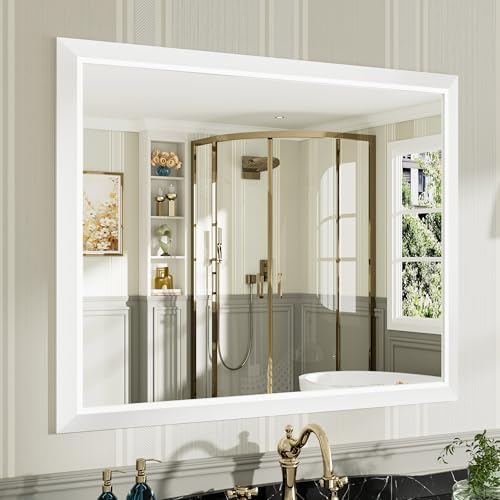 Briivue Bathroom Wall Mirror, 40x32 Inch by Briivuemodernmirrors