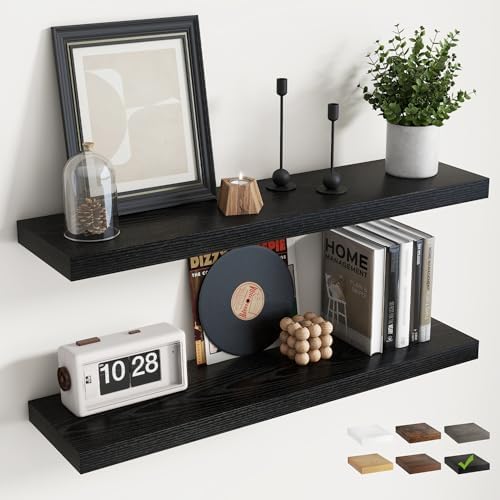 36 Inch Floating Shelves for Wall by Marsmiles