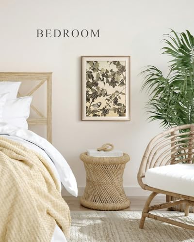 VIYYIEA Framed Vintage Bird Branch Wall Art - Image 4