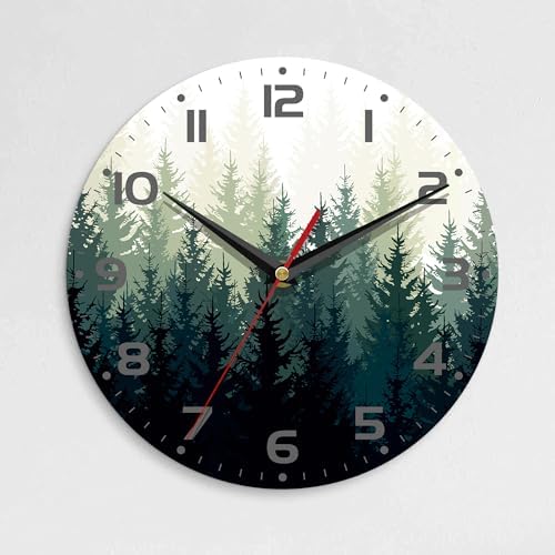Wall Clock, 10 Inch Silent Non-Ticking Home Kitchen Decor, Battery Operated by Unknown