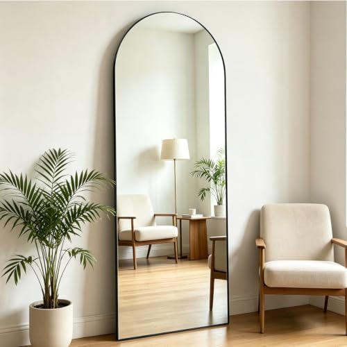 Arched Full Length Mirror, Wall Mounted or Leaning Dressing Mirror, Wall Mirror by ELEMANGO