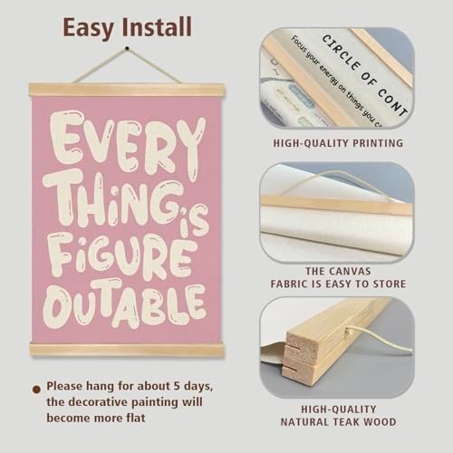 Everything is Figureoutable Inspirational Wall Art Decor, Positive Motivational - Image 4
