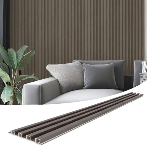 Art3d 96 x 6 in WPC Slat Wall Paneling by Art3d