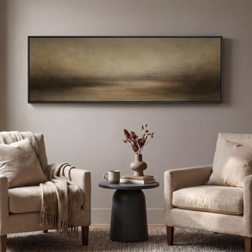 Large Framed Horizontal Abstract Landscape Wall Art - Image 3