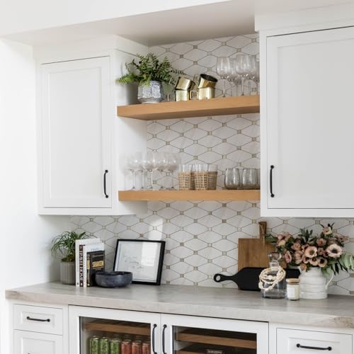 STICKGOO 10 Sheets Peel and Stick Backsplash, Polished Dolomite - Image 3