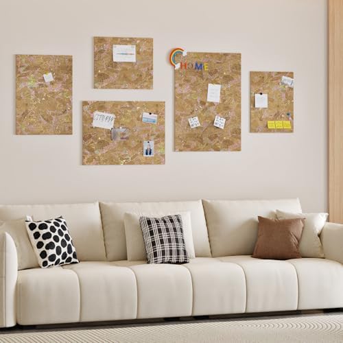WESTICK Shiny Cork Fabric with Adhesive Backing Peel and Stick Wood Contact - Image 4