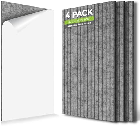 V-Groove Slatted Acoustic Wall Panels 31.2 Sq Ft by AKK-ART