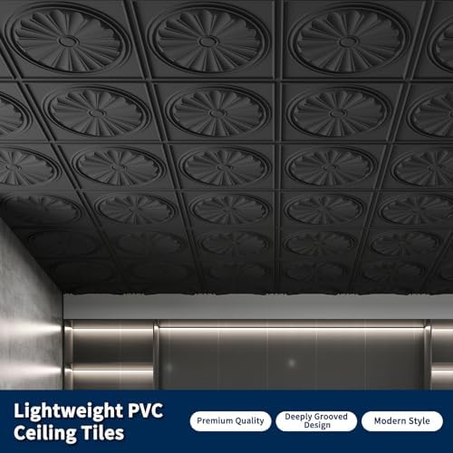Art3dwallpanels Ceiling Tiles 12 Pack, 24 x 24 Inch - Image 2