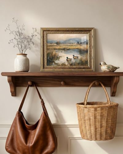 InSimSea Gold Framed Vintage Ducks Canvas Wall Art - Image 5