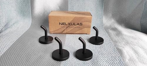 Classic Black Stainless Steel Heavy Duty Coat Hook, Durable Robe Hanger Wall - Image 5