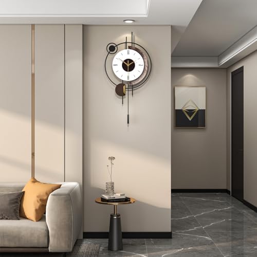 Modern Wall Clock for Living Room Decor Large Decorative Metal Silent Wall Clock - Image 3