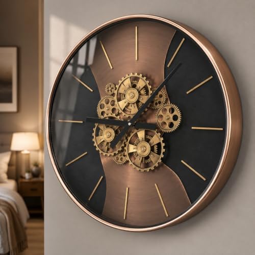 21.65 Inch Large Moving Gear Wall Clock - Image 3
