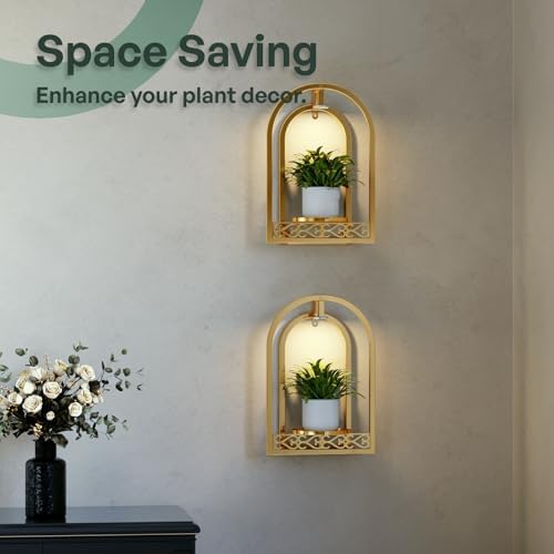 LED Grow Light Wall Hanging Planters - Image 2