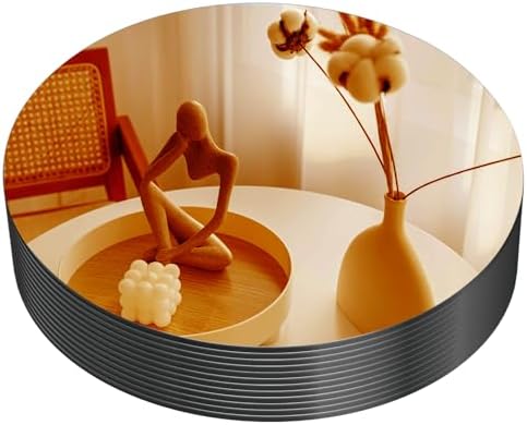 VASUHOME 8" Gold Mirror Centerpieces by VASUHOME