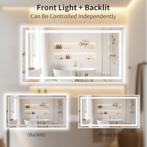 36"x40" LED Bathroom Mirror - Image 2