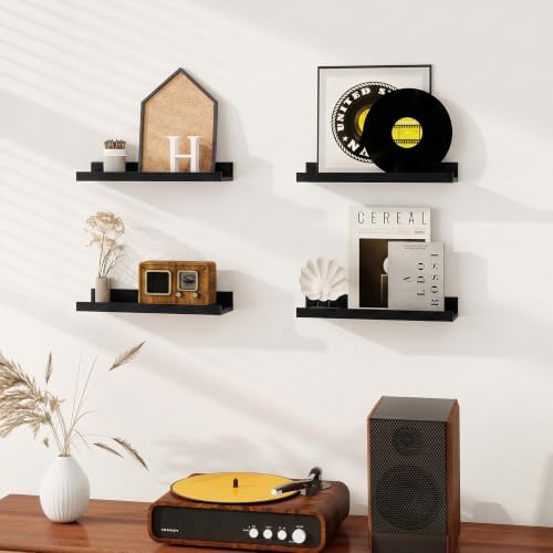 Dreamland Picture Ledge Shelf for Wall, Floating Shelves Set of 2, 16 inch Long - Image 2
