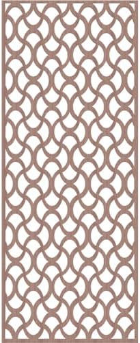 27 3/8"W x 69 3/8"H x 3/8"T Resort Decorative Fretwork Wood Wall Panels - Image 2