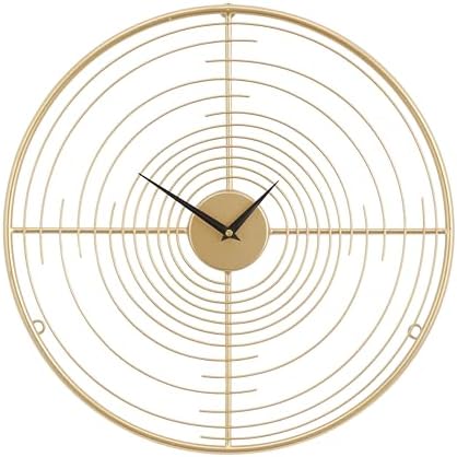 Deco 79 Metal Open Frame Swirl Wall Clock by Unknown