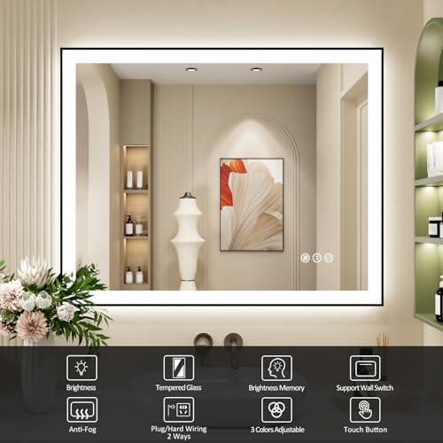 40x32 Inch LED Bathroom Mirror - Image 2