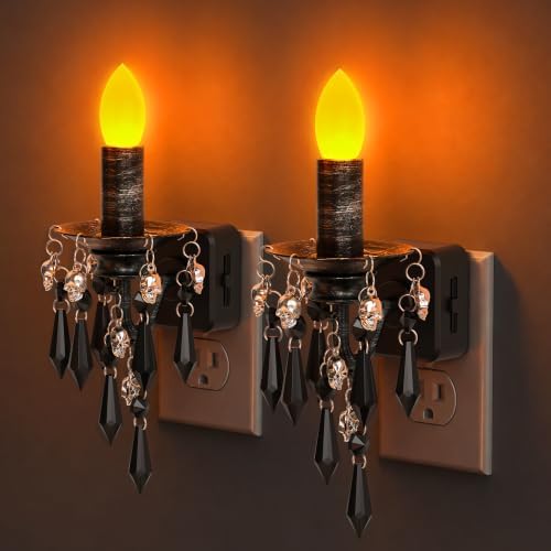 Briignite Halloween Chandelier Night Light Plug in, Dusk to Dawn by WelcometoBriigniteenjoyyourtimehere