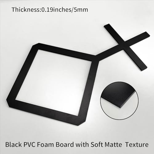 Decorative Modular Fretwork 3D Wall Panels, Cross Grid Black - Image 4