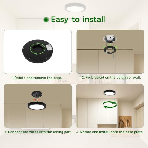 hykolity 7 Inch Selectable CCT LED Round Flat Panel Light - Image 6