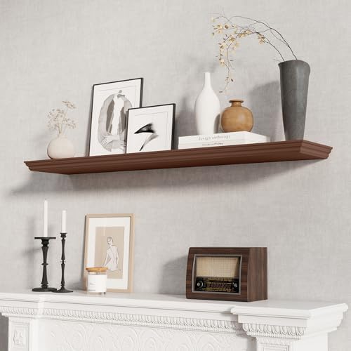 Fun Memories Floating Shelves 48 Inch Long, 9.3 Inch Deep Classic Crown Molding - Image 2