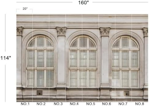 Vintage European Building Arch Windows Wallpaper Peel Stick - Image 5