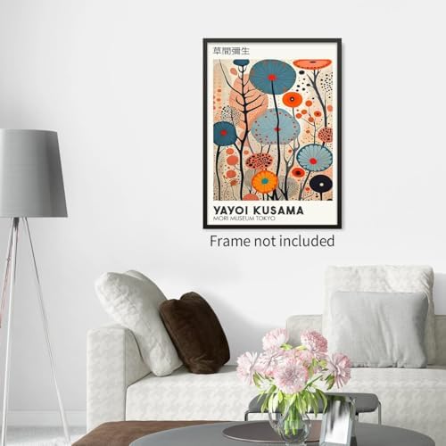 Yayoi. Kusama Wall Art Vintage Japanese Posters Prints Tokyo Aesthetic Painting - Image 7