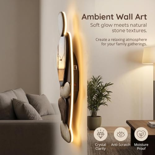 3D LED Wall Art Clock, Modern Irregular Creative Wall Decor - Image 4