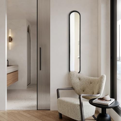 Long Narrow Decorative wall Mirror, Skinny Oval Mirror - Image 6