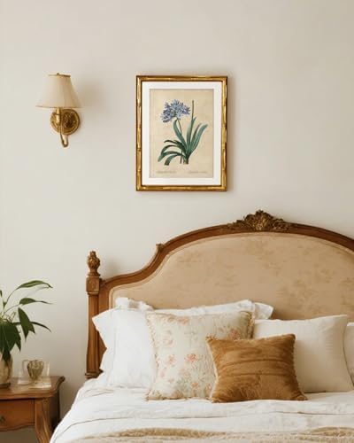InSimSea Gold Bamboo Framed Wall Art, African Lily Botanical Prints - Image 4