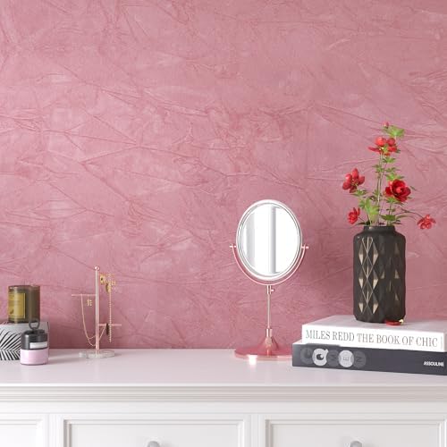 VEELIKE Bubblegum Pink Self Adhesive Crushed Velvet Fabric Roll - Image 6