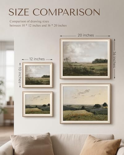 VIYYIEA Vintage Landscape Framed Wilderness Wall Art Set, 16×20 Inch - Image 5