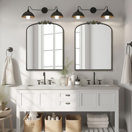 WallBeyond Black Vintage Mirror - Image 3