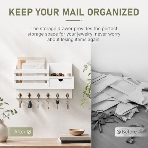 FifthQuarter Key and Mail Holder Wall Mount - Image 3