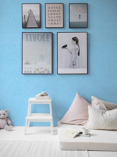 Cohoo Home Blue Wallpaper Peel and Stick Contact Paper Blue Silk 15.7 ×197” - Image 5