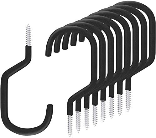 SMARTOLOGY 8 Pack Bike Hanger Storage Hook Rack, Rubber Coated Heavy Duty Large by SMARTOLOGY