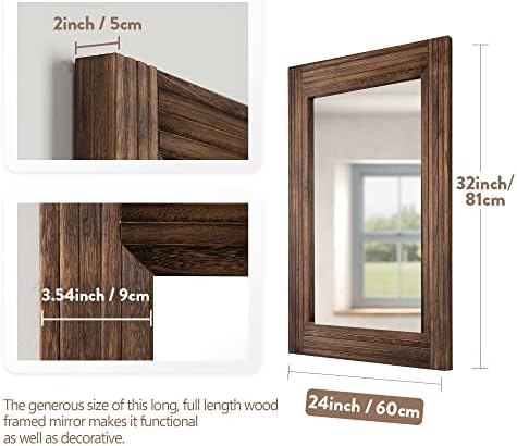 YOSHOOT Hand-Made Wooden Spliced Wall Mirror - Image 2