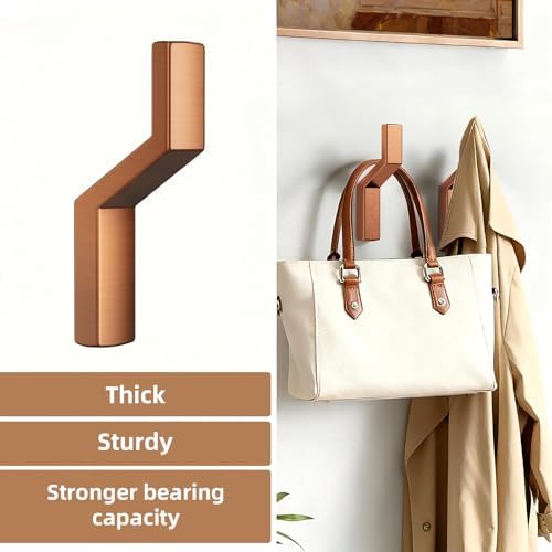 Heavy Duty Wall Hooks for Hanging, 40 lbs Single Coat Hooks & Towel Hooks Wall - Image 3