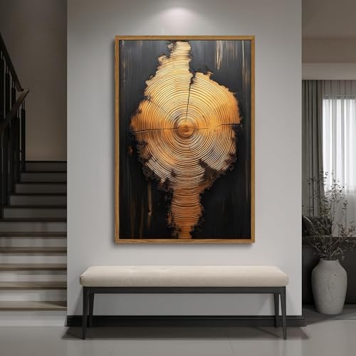 Tree Ring Wall Art Framed, Modern Nature Decor - Image 6