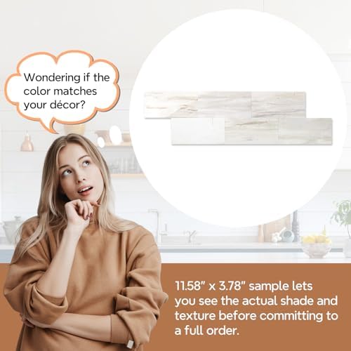 STICKGOO 1/3 Sheet Subway Tile Peel and Stick Backsplash, Seamless Design - Image 5