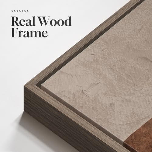 Framed Modern Rustic Neutral Abstract Wall Art, 3 Piece Set, Each 16x24 In - Image 6