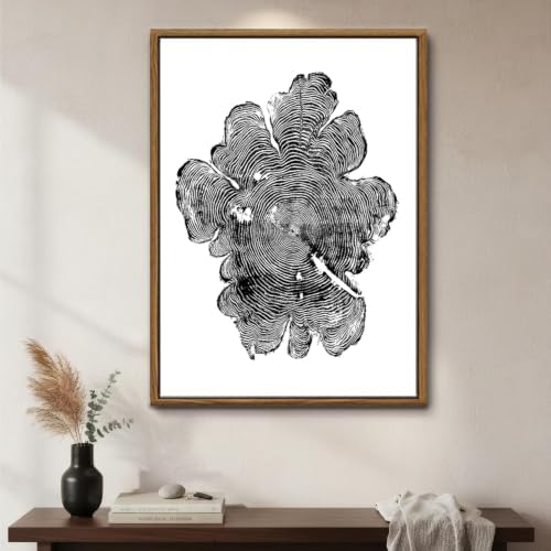 IBHJSART Oregon Western Red Cedar, woodcut print, Woodcore art, tree ring print - Image 6