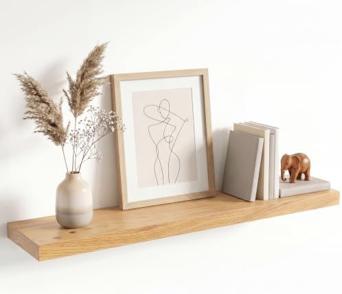 Venusmiles Elm Floating Shelves by Venusmiles
