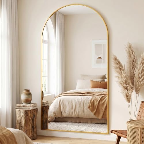 82"x44" Arched Full Length Mirror, Large Floor Mirror - Image 3