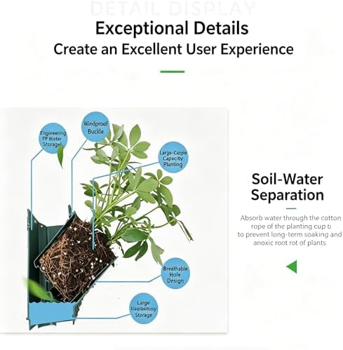 Vertical Wall Planter for Indoor Plants, Living Wall Planter System - Image 5